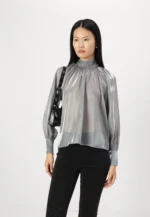JDYDANI BOW - Blouse - silver - Image 2