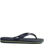 Brazil' slippers with a thin strap and the brand's logo Havaianas