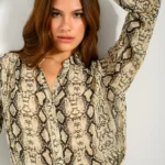 Snake printed shirt