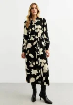 FLORAL - Shirt dress - black pattern