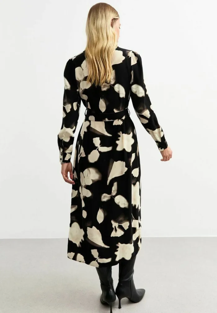 FLORAL - Shirt dress - black pattern - Image 4