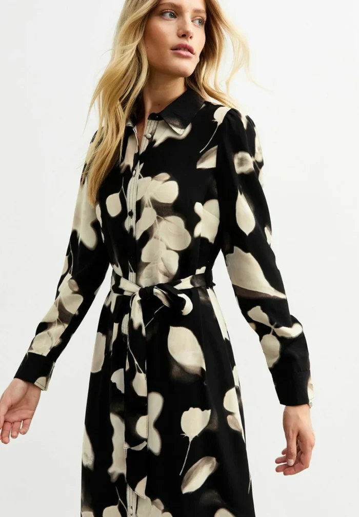 FLORAL - Shirt dress - black pattern - Image 3