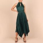 Gspmoly Womens Summer Dresses, Women'S Fashion Sexy Sleeveless Solid Halterneck Waisted Fold Dresses Women'S Formal Dresses Clearance - Image 4