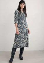 FOXTROT - Shirt dress - blue inked foliage dusky jade - Image 4