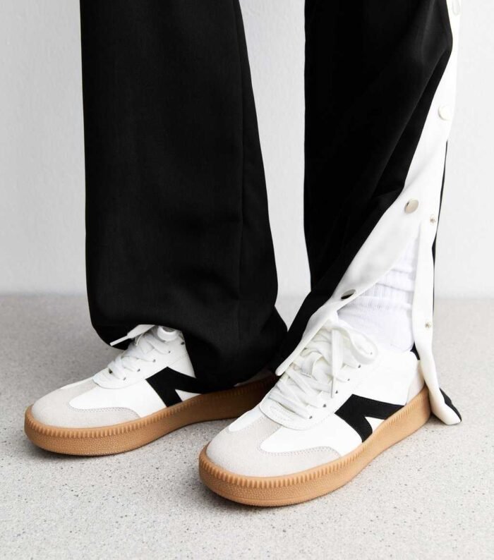 White Chunky Sole Trainers - Image 3