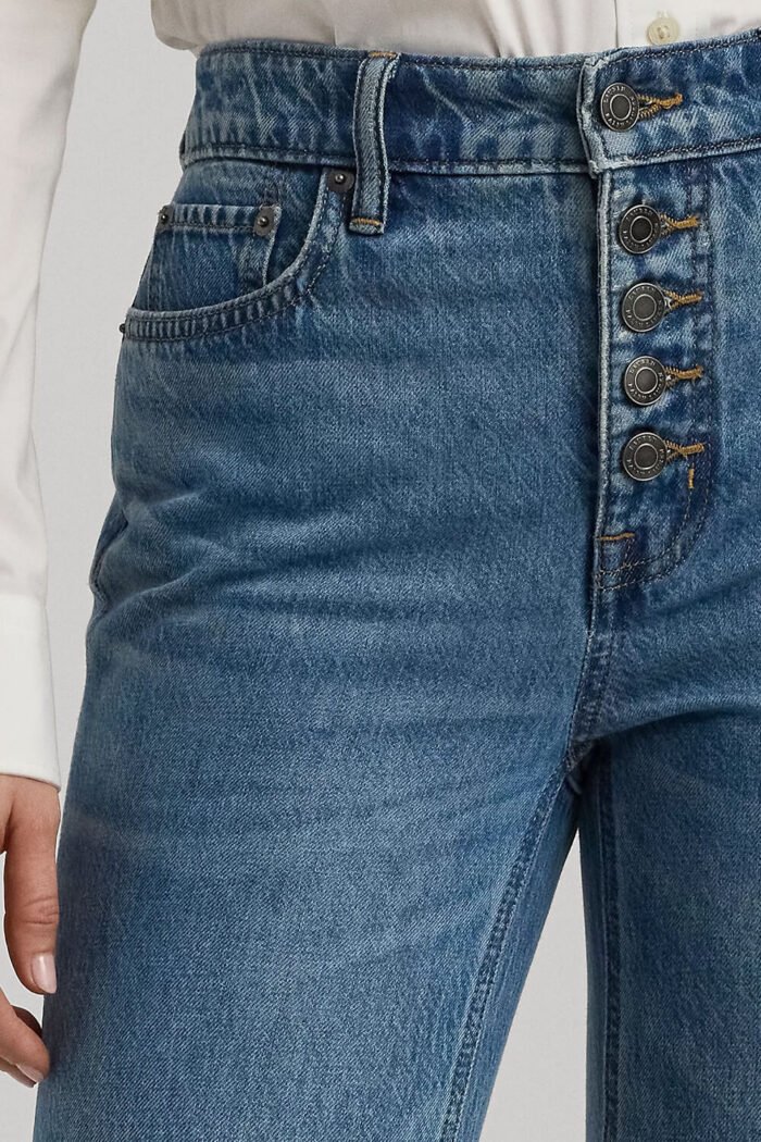 Lauren Ralph Lauren Women's High-Rise Flare Jeans in Mirabeau Wash - Image 4