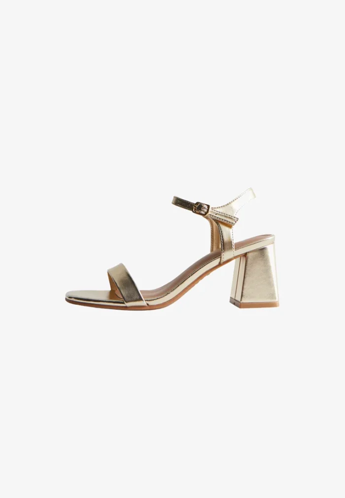 LOOK 2 PART BLOCK HEEL - Sandals - gold - Image 4