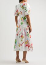 Sia floral-print cotton midi dress - Image 5