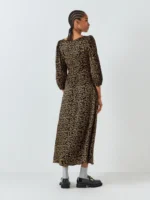 Olivia Rubin Lara Animal Print Midi Dress - Image 4