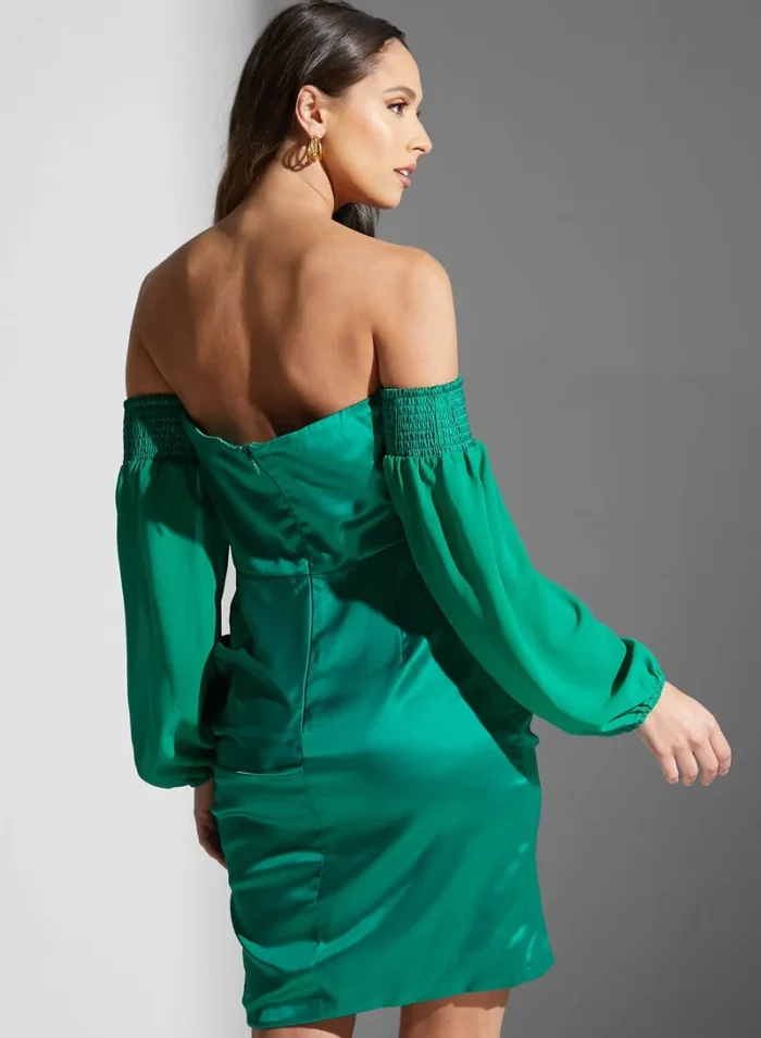 Chi-Chi London Satin Mini Dress - Image 4