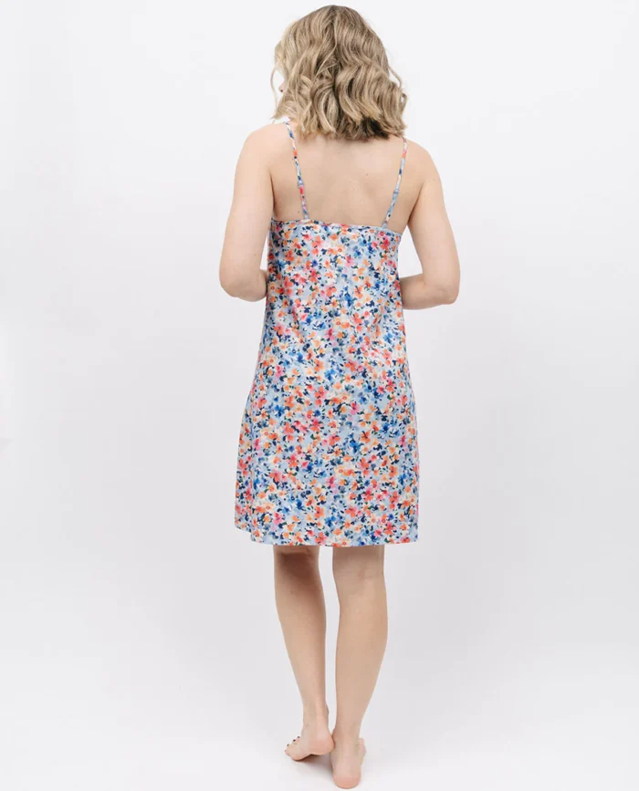 Cyberjammies Bea Ditsy Floral Print Strappy Chemise - Image 3