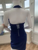 Chi Chi London Cobolt Blue Corset Cross Over Dress - Image 4