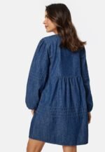 V-Neck Denim Dress - Image 4