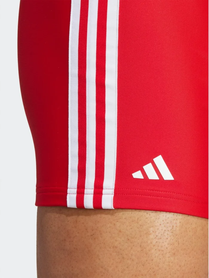 adidas Classic 3-Stripes Swim Boxers HT2075 Red Regular Fit - Image 5
