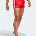 adidas Classic 3-Stripes Swim Boxers HT2075 Red Regular Fit