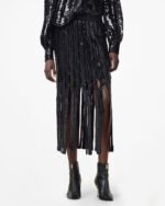 Francesca Embellished Fringe Midi Skirt - Image 4