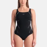 SHAPEWEAR JEWEL LOW C-CUP R - Swimsuit - black white