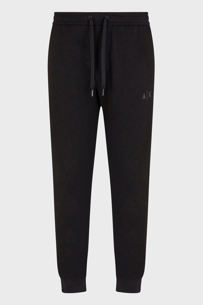 Armani Exchange Regular Fit Ribbed Hem Logo Jogger Men's Pants - Image 2