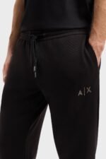Armani Exchange Regular Fit Ribbed Hem Logo Jogger Men's Pants - Image 6