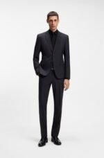 Regular-fit shirt in easy-iron stretch-cotton poplin - Image 5