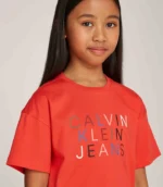 Calvin Klein Jeans - Girls' Colour Logo Short Sleeved T-Shirt - Image 3