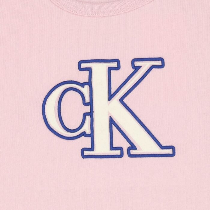 Girls Pink Logo T-Shirt - Image 4