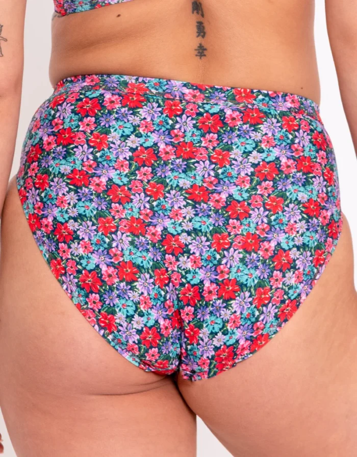 Kitsch Kate High Waist Bikini Brief Floral Print Multicolour - Image 2