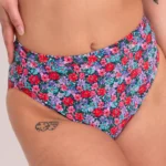 Kitsch Kate High Waist Bikini Brief Floral Print Multicolour