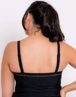First Class Plunge Tankini Multiway Top Black - Image 5