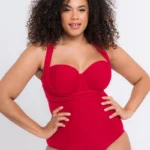Wrapsody Bandeau Strapless Multiway Swimsuit Red