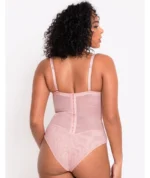Scantilly Classique Plunge Padded Strapless Bodysuit - Powdery Pink - Image 5