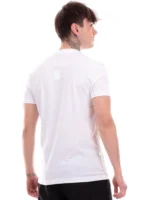White Dsquared men's t-shirt printed logo D9M205190 - Image 4
