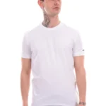 White Dsquared men's t-shirt printed logo D9M205190