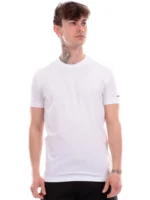 White Dsquared men's t-shirt printed logo D9M205190