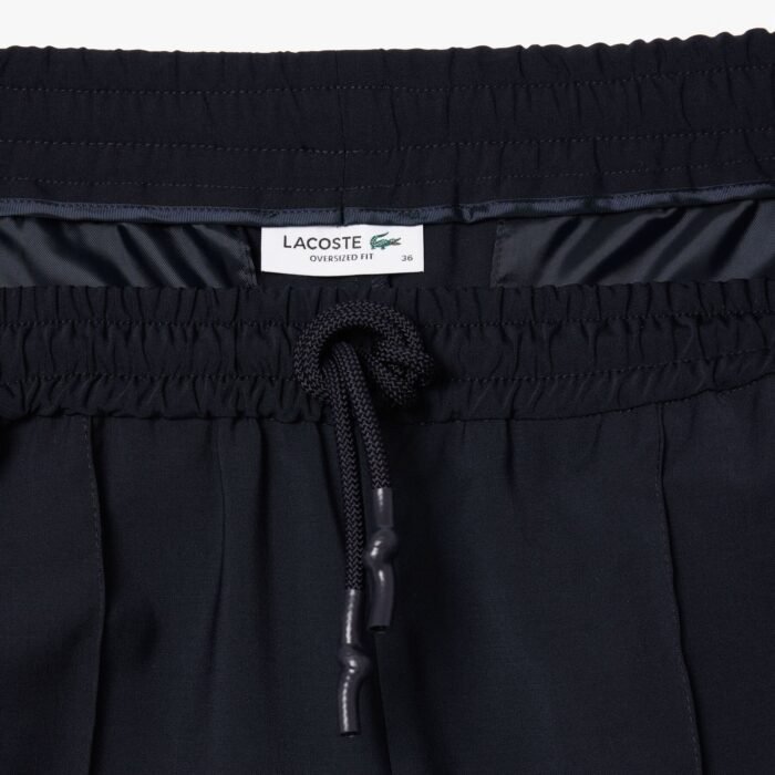 lacoste - Oversized Wool Blend Track Pants - Image 5
