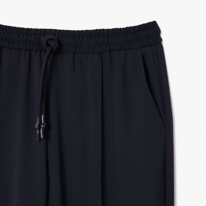 lacoste - Oversized Wool Blend Track Pants - Image 4
