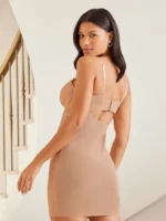Lipsy Apricot Tummy Control Lace Shaping Slip - Image 4