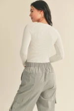Long Sleeves Seamless Bodysuit - Image 2