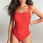 Panache Swim SERENA SW1750 Square Neck Swimsuit Rossa Red