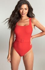 Panache Swim SERENA SW1750 Square Neck Swimsuit Rossa Red