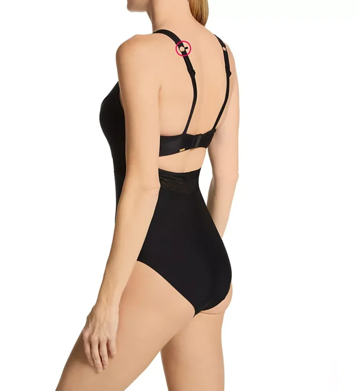 Onyx Chic Moulded Plunge One Piece Swimsuit - Image 4