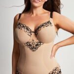 Panache Envy 7288 Sand/Black bodysuit