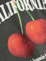 River Island Grey Girls Cherry 100% Cotton T-Shirt And Kickflare - Image 2