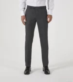 Skopes Men's Harcourt Slim Fit Suit Trouser in Grey - Image 4