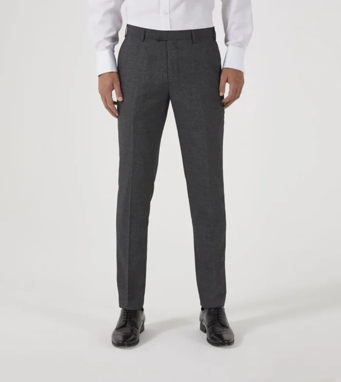 Skopes Men's Harcourt Slim Fit Suit Trouser in Grey - Image 4