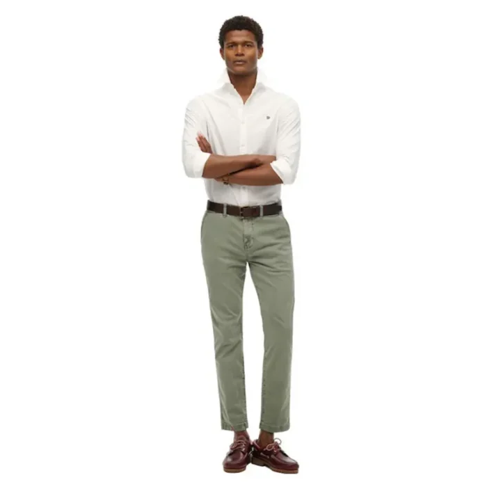 SUPERDRY D1 OVIN INTERNATIONAL CHINO PANTS M7011135A-PE5-WASHED SAGE - Image 4