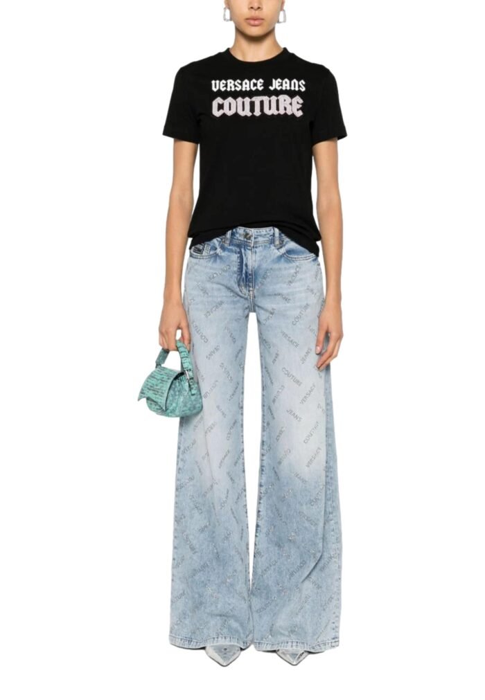 T-shirt with Gothic logo - Image 2