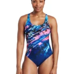 Zoggs Aquaria Actionback Swimsuit - Navy/Pink