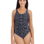 Zoggs Warrego Powerback Swimsuit - Black/White